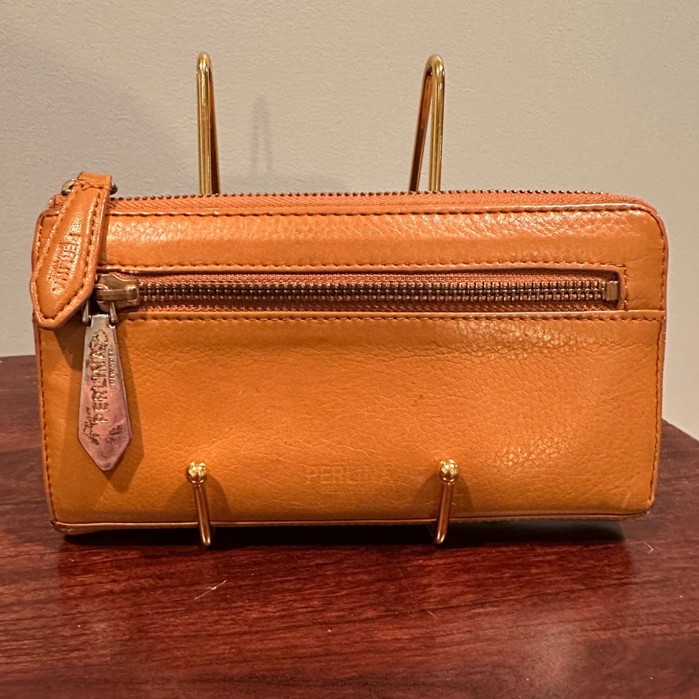 Perlina Mustard Tan Leather Wallet